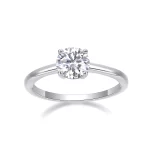 Moissanite 1.0carat 4-Prong Diamond Ring