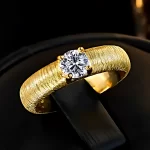 Gold Plated Vintage Diamond Ring