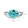 4ct Oval Aquamarine Ring