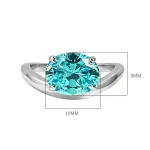 4ct Oval Aquamarine Ring