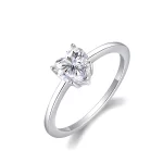 Moissanite 1.0carat Heart Diamond Ring