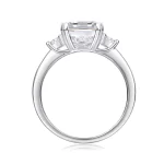 Moissanite 3.0carat Emerald Cut Diamond Ring