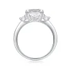 Moissanite 3.0carat Emerald Cut Diamond Ring Moissanite 3.0carat Emerald Cut Diamond Ring