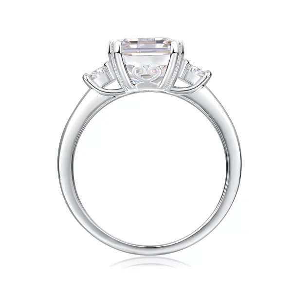 Moissanite 3.0carat Emerald Cut Diamond Ring Moissanite 3.0carat Emerald Cut Diamond Ring