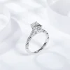 Moissanite 1.5carat 4-Prong Oval Diamond Ring