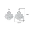 Luxurious Flower Diamond Earrings