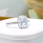 4ct Cushion Cut Diamond Ring