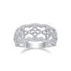 Moissanite Four Leaf Clover Diamond Ring