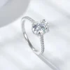 Moissanite Vintage 2.0carat Oval Diamond Ring Moissanite Vintage 2.0carat Oval Diamond Ring