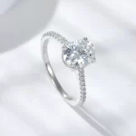 Moissanite Vintage 2.0carat Oval Diamond Ring