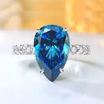 6ct Pear Sapphire Ring