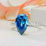 6ct Pear Sapphire Ring