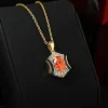 2ct Gold Orange Citrine Necklace