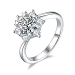 Moissanite Halo 1.0carat Diamond Ring