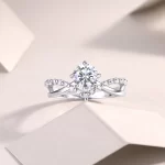 Moissanite Crown 1.0carat Diamond Ring