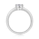 Moissanite 1.0carat 4-Prong Diamond Ring