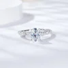 Moissanite 1.5carat 4-Prong Oval Diamond Ring