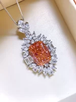 16ct Oval Padparadscha Pendant