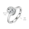 Moissanite Halo 2.0carat Oval Diamond Ring