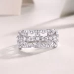 Moissanite Four Leaf Clover Diamond Ring