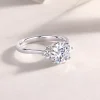 Moissanite 2.0carat Round Diamond Ring Moissanite 2.0carat Round Diamond Ring