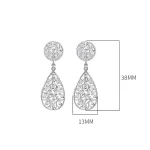 Luxurious Teardrop Diamond Earrings