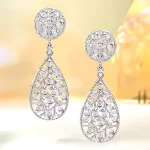 Luxurious Teardrop Diamond Earrings