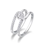 Moissanite Love Knot Diamond Ring