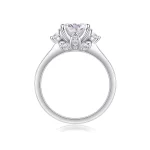 Moissanite 2.0carat Round Diamond Ring