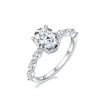 Moissanite 2.0carat 4-Prong Oval Diamond Ring Moissanite 2.0carat 4-Prong Oval Diamond Ring
