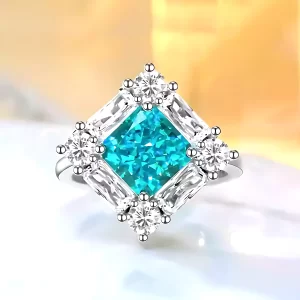 3ct Princess Cut Blue Topaz Ring 3ct Princess Cut Blue Topaz Ring