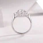 Moissanite 1.6carat Cushion Diamond Ring