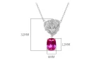 5ct Crushed Ice Pink Tourmaline Necklace