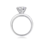 Moissanite Stacking 2.0carat Diamond Ring Can Be Separated