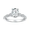 Moissanite 1.5carat 4-Prong Oval Diamond Ring