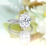 4ct Cushion Cut Diamond Ring