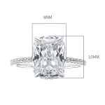 4ct Cushion Cut Diamond Ring