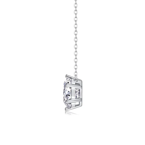 Moissanite 3.0carat Round Diamond Necklace!!1110428241-0-cib. Moissanite 3.0carat Round Diamond Necklace