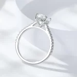 Moissanite Vintage 2.0carat Oval Diamond Ring