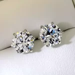 2ct Round Diamond Earrings