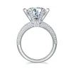 Moissanite 5.0carat 6-Prong Round Diamond Ring Moissanite 5.0carat 6-Prong Round Diamond Ring