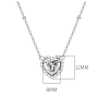 2ct Heart Crushed Ice Diamond Necklace