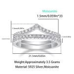 Moissanite Stacking Embracing Diamond Ring