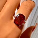 12ct Sterling Silver Ruby Ring