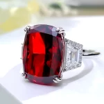 12ct Sterling Silver Ruby Ring