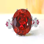 14ct Five Stones Oval Ruby Ring