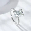 Moissanite Vintage 4.0carat Radiant Diamond Ring