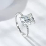 Moissanite Vintage 4.0carat Radiant Diamond Ring