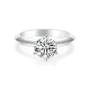 Moissanite 1.0carat 6-Prong Solitaire Round Diamond Ring Moissanite 1.0carat 6-Prong Solitaire Round Diamond Ring