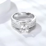 Moissanite Men's 2.0carat Round Diamond Ring